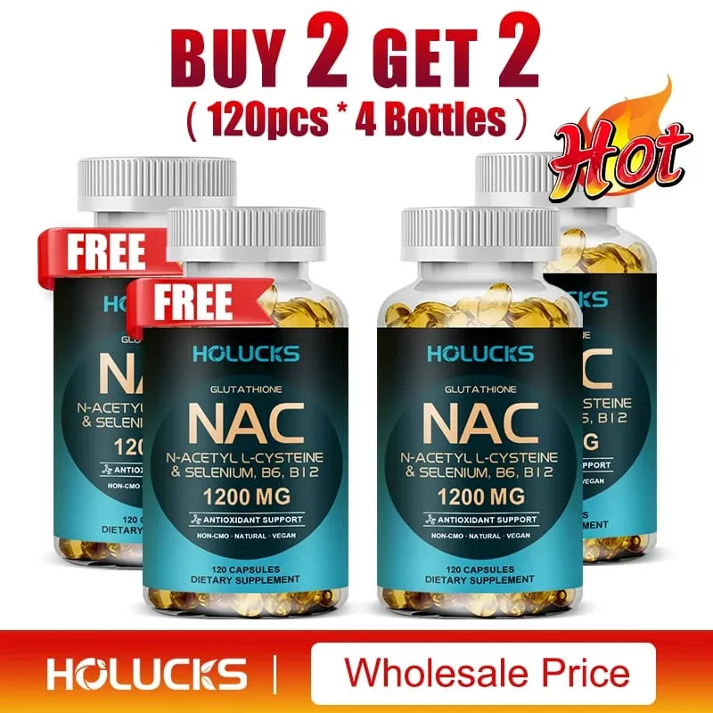 NAC Capsules 1200mg-สนับสนุนสุขภาพผิวพลังงานมือถือสารต้านอนุมูลอิสระDetoxเพิ่มภูมิคุ้มกันปรับปรุงการย่อยอาหาร — image 12