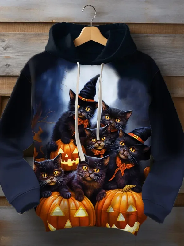 Halloween Men's Graphic Hoodie Pumpkin Prints Classic Casual 3D Pullover Holiday Fashion Hoodies Thin Style Long Sleeve Hooded — image 36