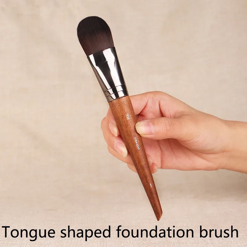 Professional Soft Makeup Brush Makeup Tools Liquid Foundation Concealer Make Up Brush Wood Handle Brushes Beauty Tool Wholesale — image 18