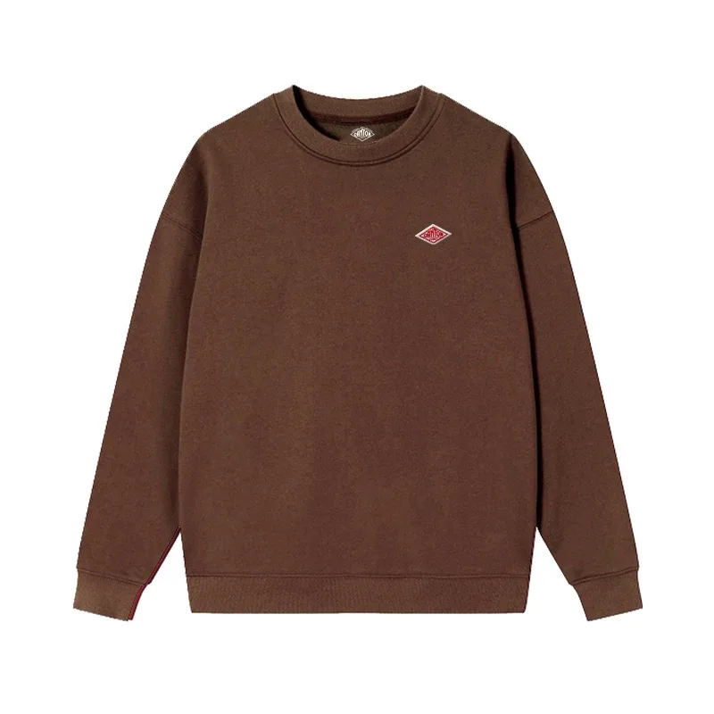 2025 nach Japan exportiert Herbst Dünne Sweatshirt Männer/Frauen Gleiche Stickerei Marke Baumwolle Oansatz Lange Hülse Lose Trainingsanzug Tops