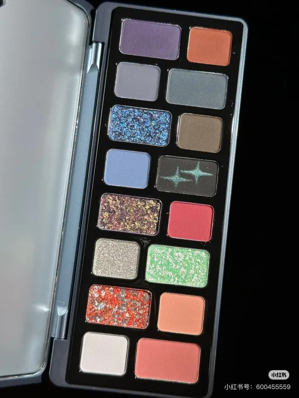 Cheeryep QianYan 16 Colors Eye Shadow Palette Pink Brown Cowboy Blue Smoky Multicolor Matte Pearl Y2K Eye Makeup — image 12