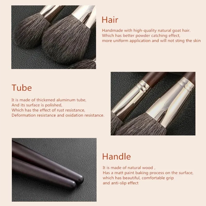 Makeup Brush Set Natural Goat Hair 15pcs New Arrivals Professional Makeup Brushes