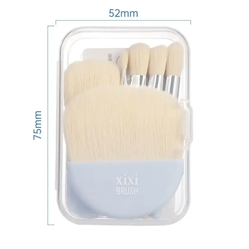 6Pcs Mini Makeup Brushes Set With Box Portable Soft Travel Concealer Brush Beauty Foundation Eye Shadow Tool Eyelash Brush — image 6