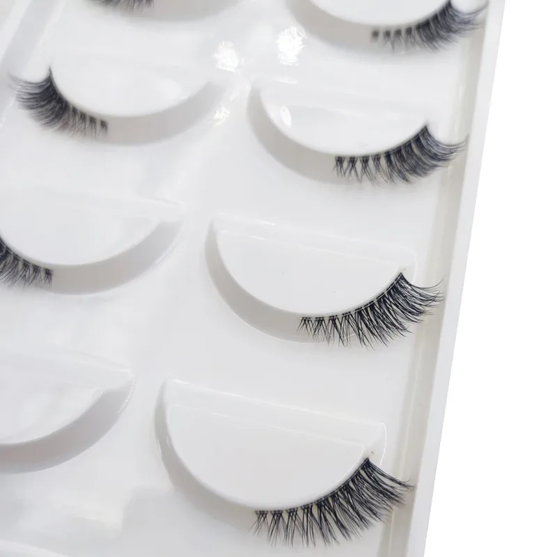 Transparent 3D Mink Eyelashes Natural Clear False Eye Lashes Soft Invisible Eyelash Wispy Makeup Faux Cils H13 X08 5 Pairs — image 13