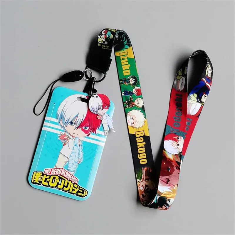 My Hero Academia Figures Cartoon Card Holder Student Cell Phone Lanyard Campus Cartoon Clutch deku All Might Cartoon Card Holder — image 7