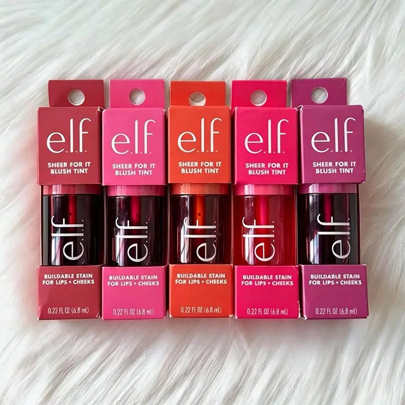 Best Seller Elf dual-use Liquid Blush Lip Gloss Persistent Moisturize Create Naturally Brighten Powder Liquid Blusher Cosmetics — image 2