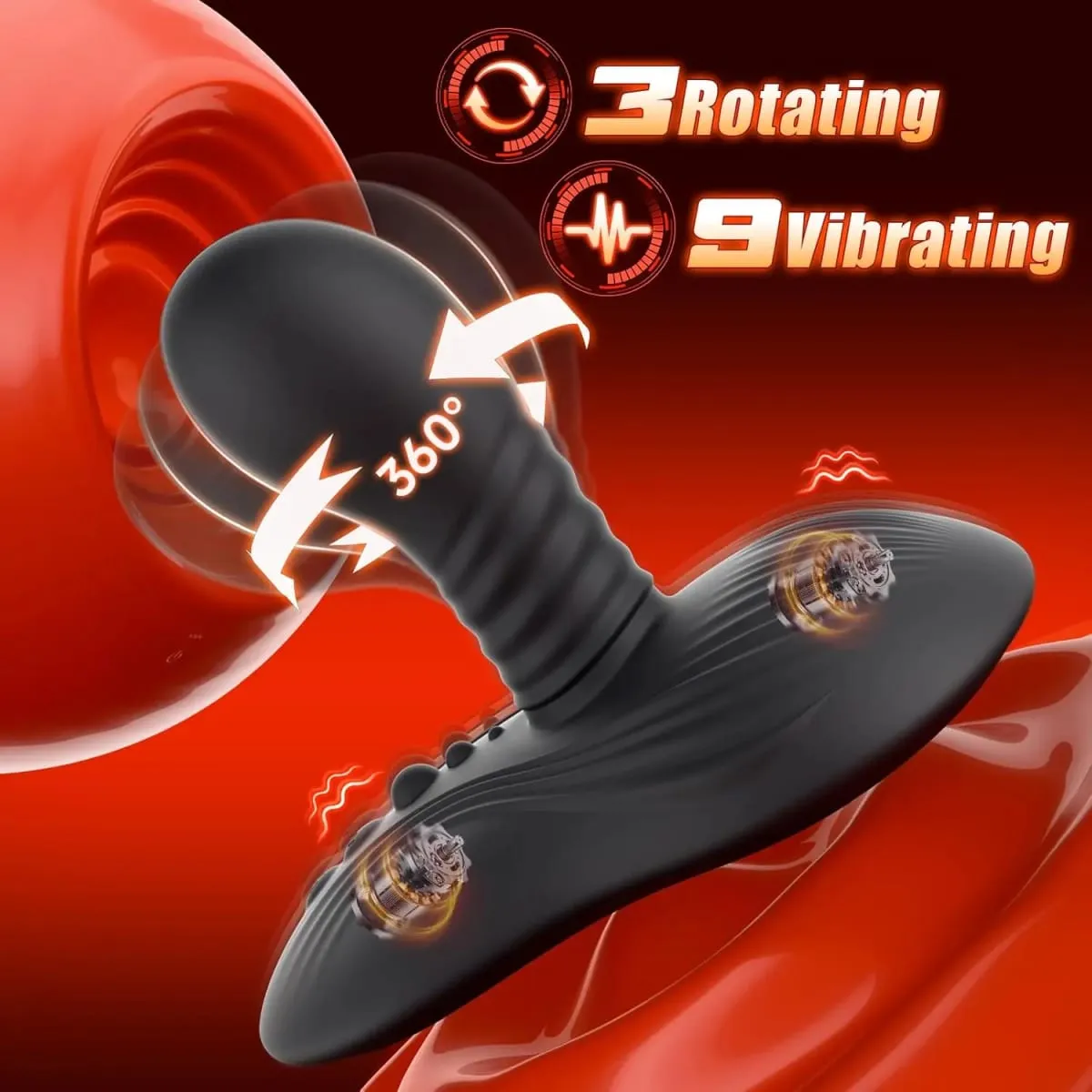 Sit and Ride Rotating Vibrating Dildo Vibrator Remote Control G Spot Stimulator Prostate Massager Adult Sex Toys for Women Men — image 2