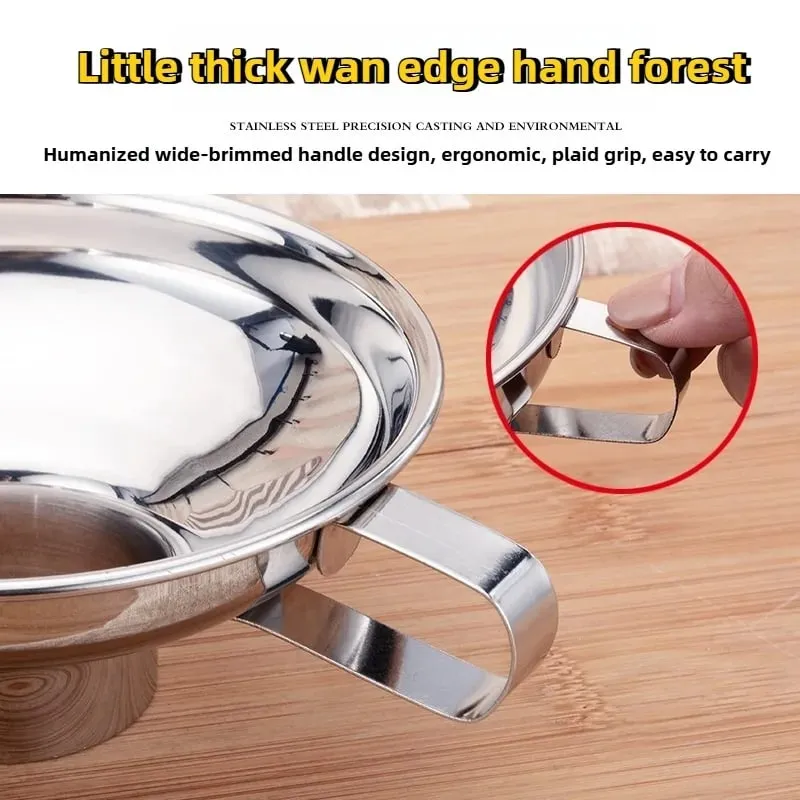 Premium Stainless Steel Kitchen Funnel Large Wide Mouth Design for Canning Jam Oil Liquid Pouring Household Use — image 3