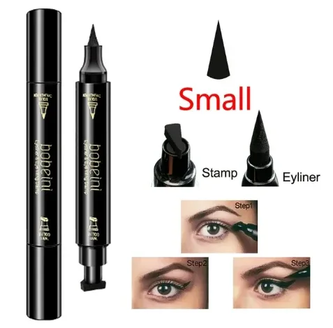 Liquid Eyeliner Pencil Super Waterproof Black Double-Headed Stamp Long Lasting Eyleliner Cat Eye Maquiagem Cosmetic Makeup Tool