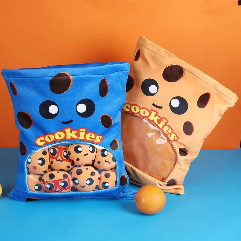 Boba Tea Cookies Plush Toy Cute Fluffy Snacks Plushies Pudding Cake Alien Hug Pillow Birthday Gift Sofa Home Decorative Pillow — image 8