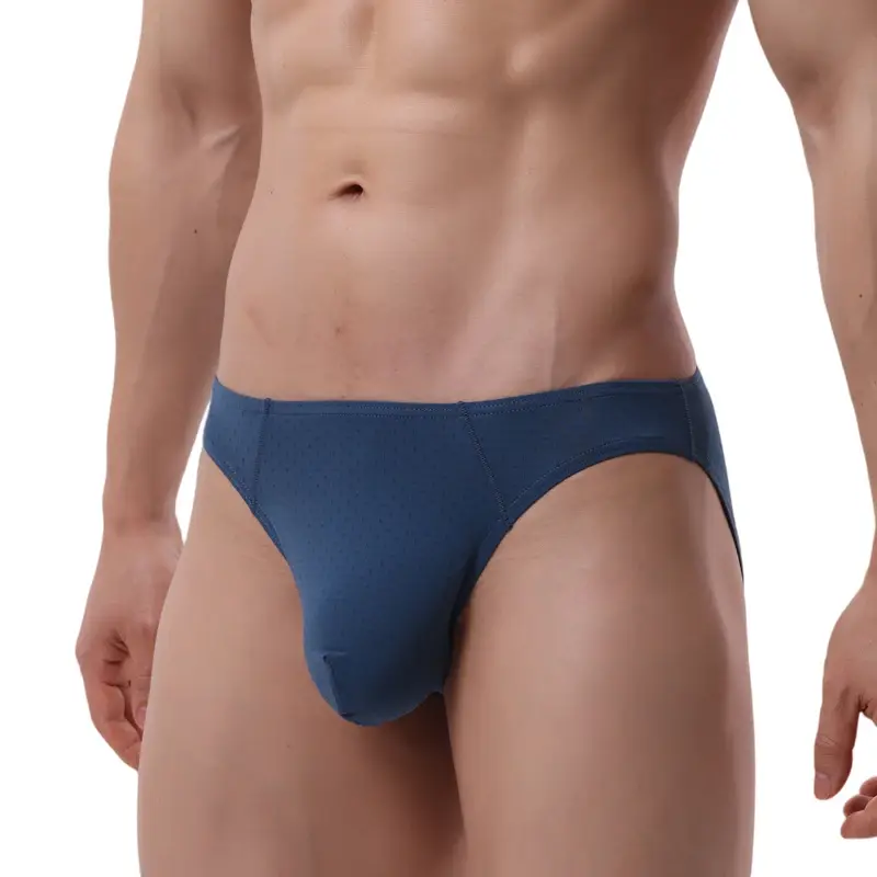 Quick Dry Briefs for Men Sexy Underwear Big U Pouch Mens Briefs Underpants Mesh Breathable Ropa Interior Hombre Slips Cuecas — image 5