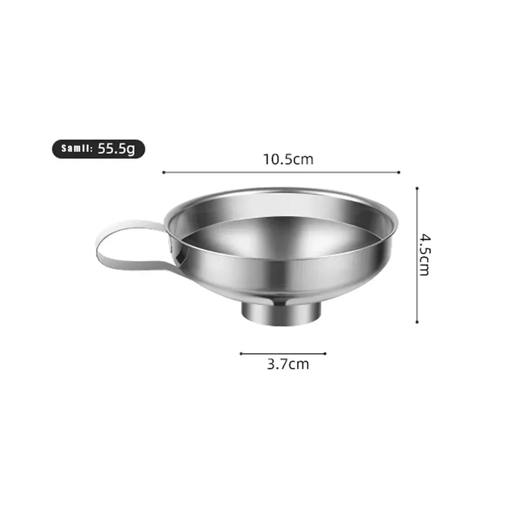 Premium Stainless Steel Kitchen Funnel Large Wide Mouth Design for Canning Jam Oil Liquid Pouring Household Use
