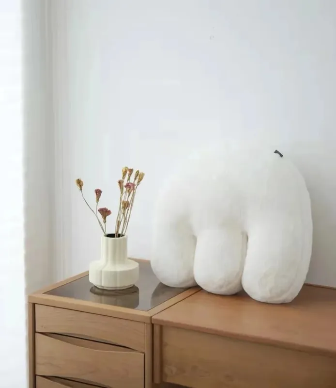 85CM Nordic Home Decor White Cushion Soft Plush Pillow For Sofa Chair Seat Love Shape Letter Cushions Decoractive Props Gift — image 6