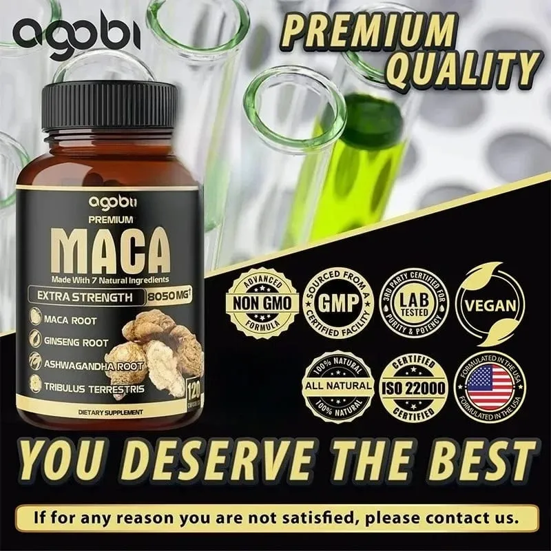 Balincer Men's Black Maca Supplement - Ginseng Supplement for Health Energy and Endurance Muscle Mass — image 4