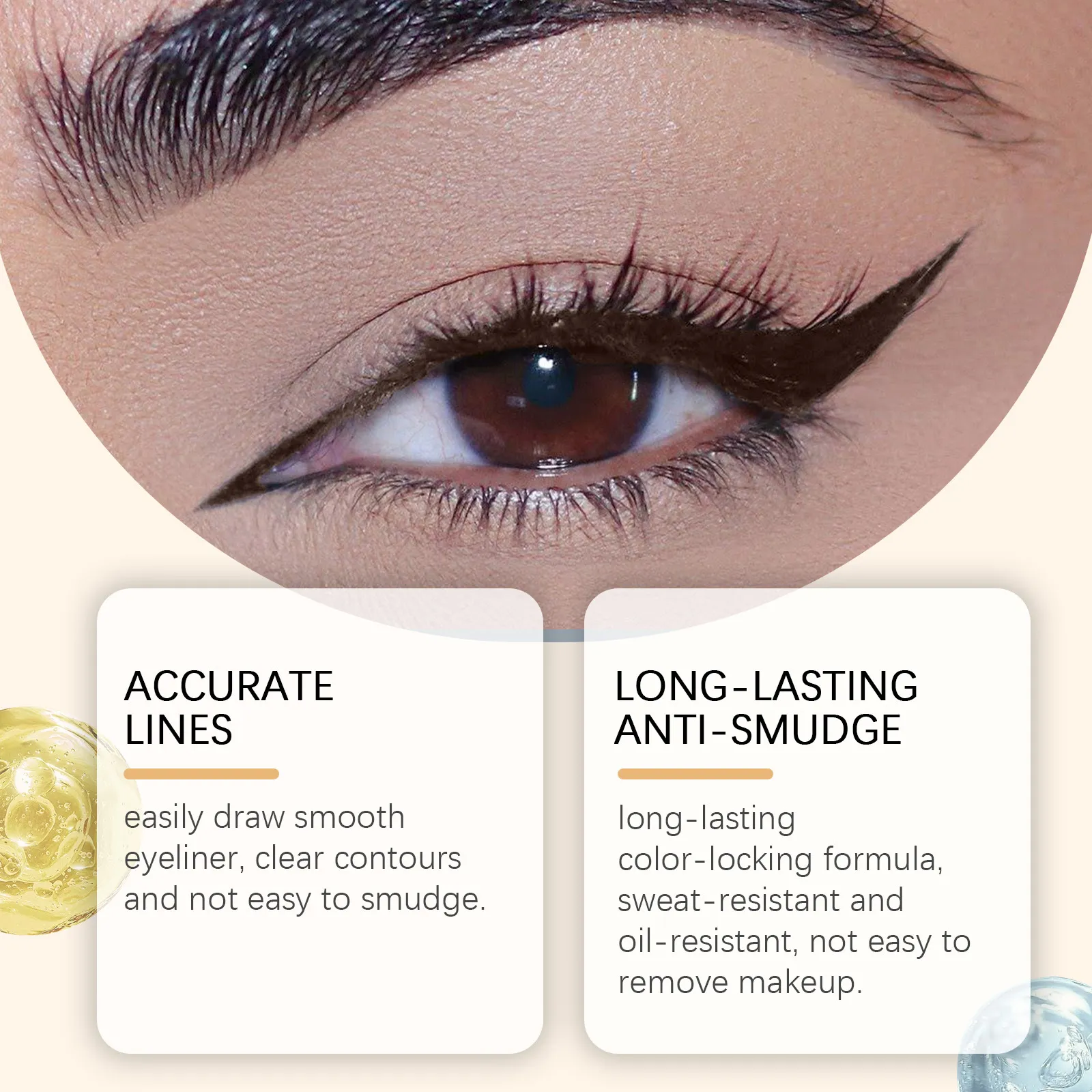 Waterproof Eyeliner Brown Smooth Matte Eye Liner Long Lasting Non Smudging High Pigmented Eyebrow Pencil Punk Eye Makeup — image 3