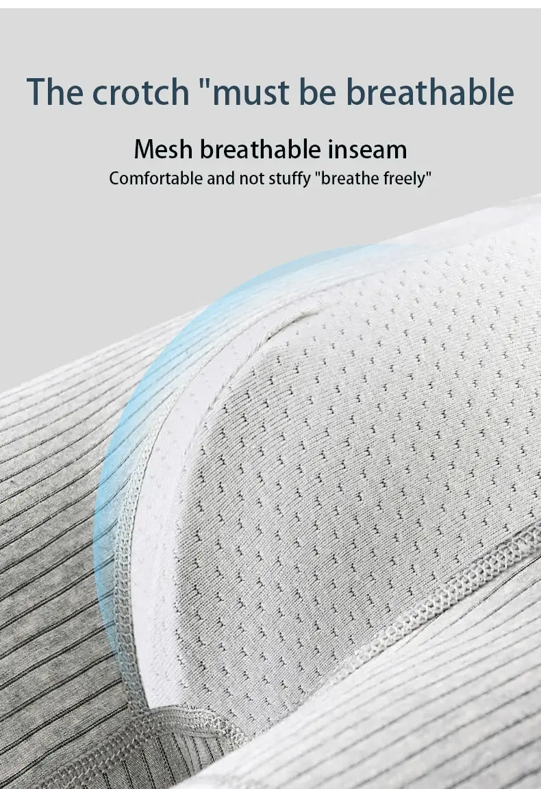 4 stycken boxerunderkläder för män Mjuka, ventilerande och bekväma herrbyxor Randig Trendig personlighet Casual lösa boxershorts