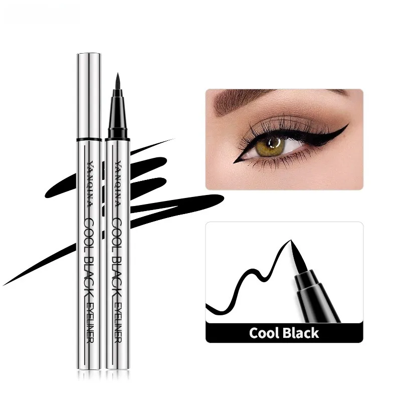 Quick-Drying Liquid Eyeliner Waterproof Smudge-Proof Long-Lasting Black Brown Tamang-tama para sa mga Nagsisimula Liquid Eye Liner Pen — image 2