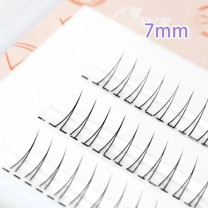 J Curl V Shape Under Eyelash Comic Eye Lashes Natural Bottom Lashes Soft Manga Eyelashes Bunches Eyelash Clusters Korean Makeup — image 12