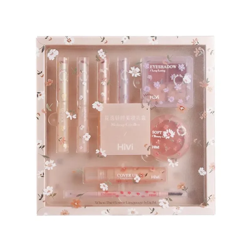 8 PCS Makeup Kit Waterproof Lipstick Eyebrow Pencil Concealer Blush Eyeshadow Palette Korean Cosmetics Full Set For Women — image 6