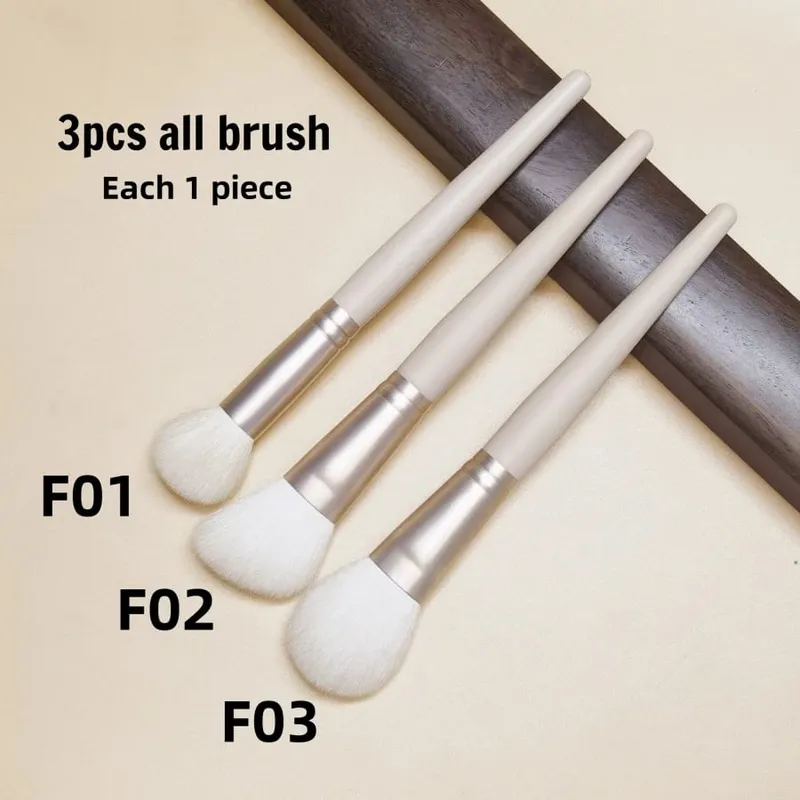 Blush Brush Bronzer Natural Goat Hair Pink Multifunctional Contour Foundation Makeup Brushes Beauty Tools — image 12