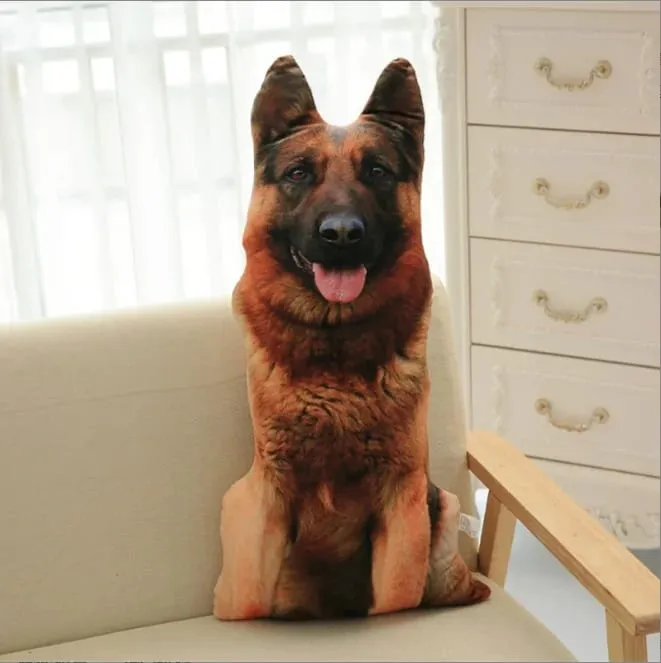 3D printed simulation dog pillow funny pet shaped pillow living room bedroom soft decoration personalized holiday gift — image 4