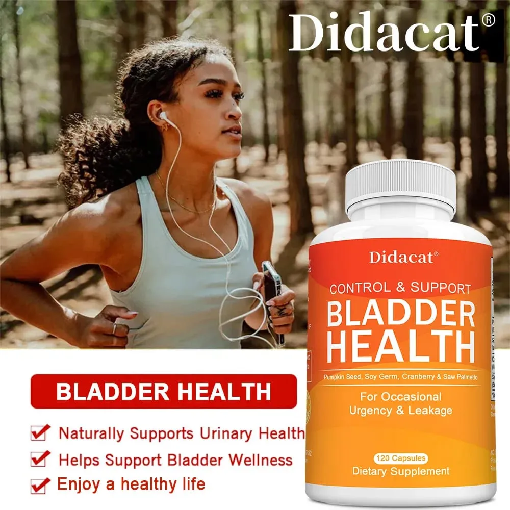 Bladder Control - with Cranberry Pumpkin Seed Extract - Urinary Tract Health Supports Healthy Urination - 120 Capsules — image 4
