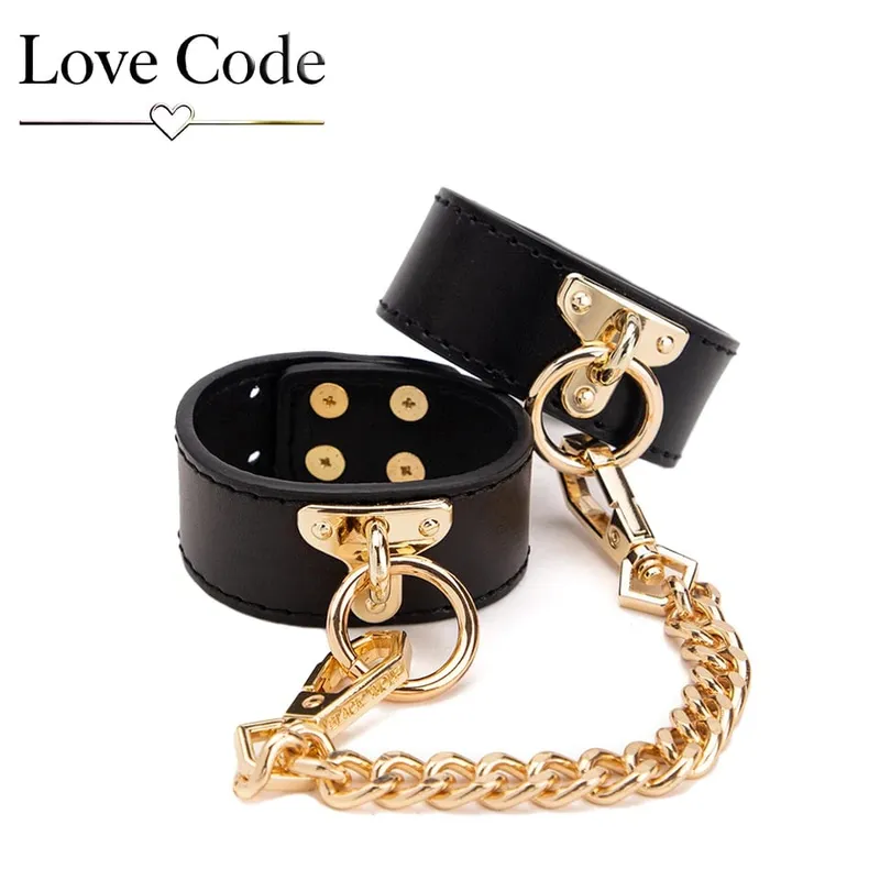 Genuine Leather BDSM Bondage Kits Sex Toys for Couples Handcuff Ankle Cuffs Collar Gag Hogtie Restraints SM Set Adult Love Games — image 18