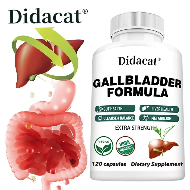 Premium Liver Supplement Ox Bile Extract Cleanses The Liver Detoxifies and Repairs Supports Gut Health 120 Capsules — image 1