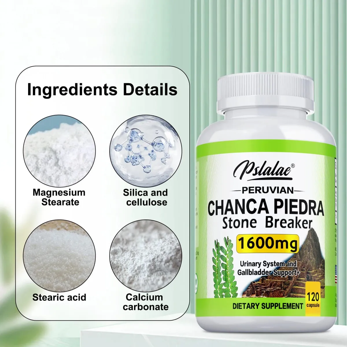 Chanca Piedra 1600mg - Kidney & Bladder Health Cleansing & Detoxification Urinary Support — image 4