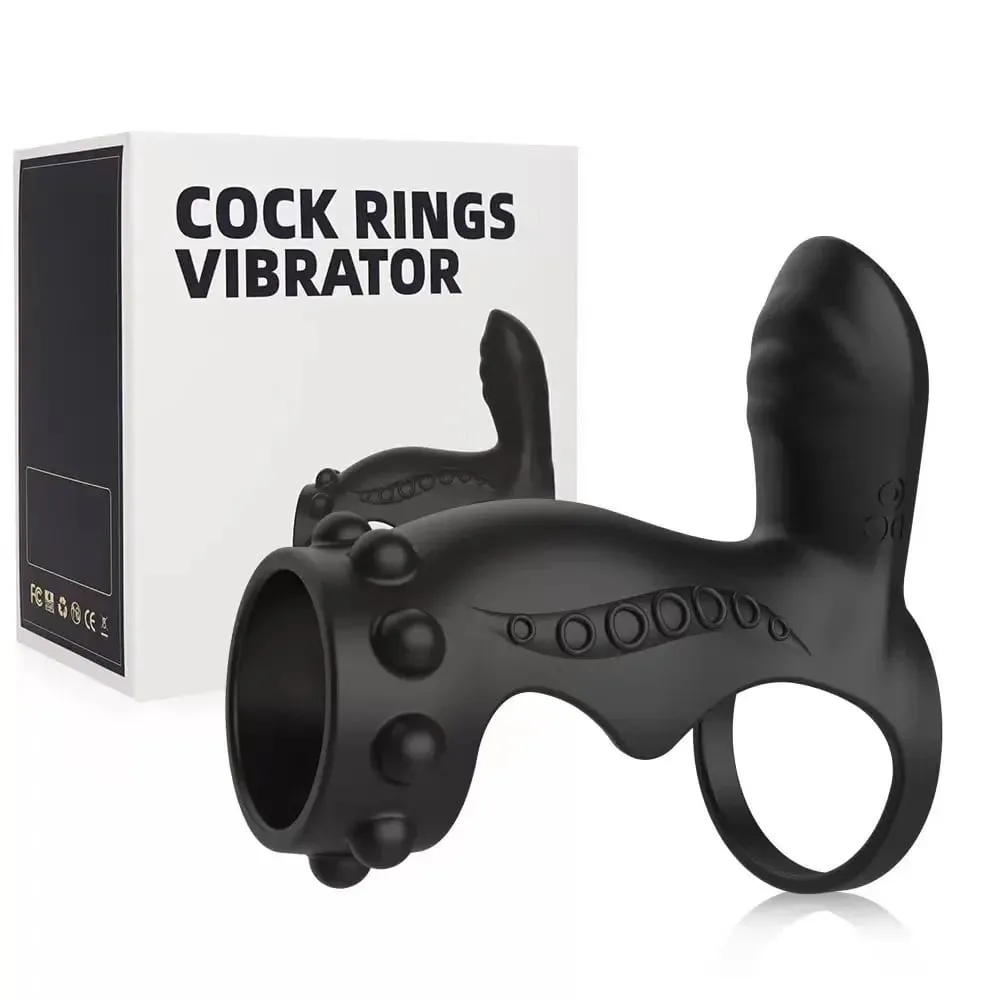 Adult Supplies Vibrating Cock Ring Clitoral Stimulation Vibrator Penis Ring G Spot Delayed Ejaculation Sex Toys for Men Couple — image 6