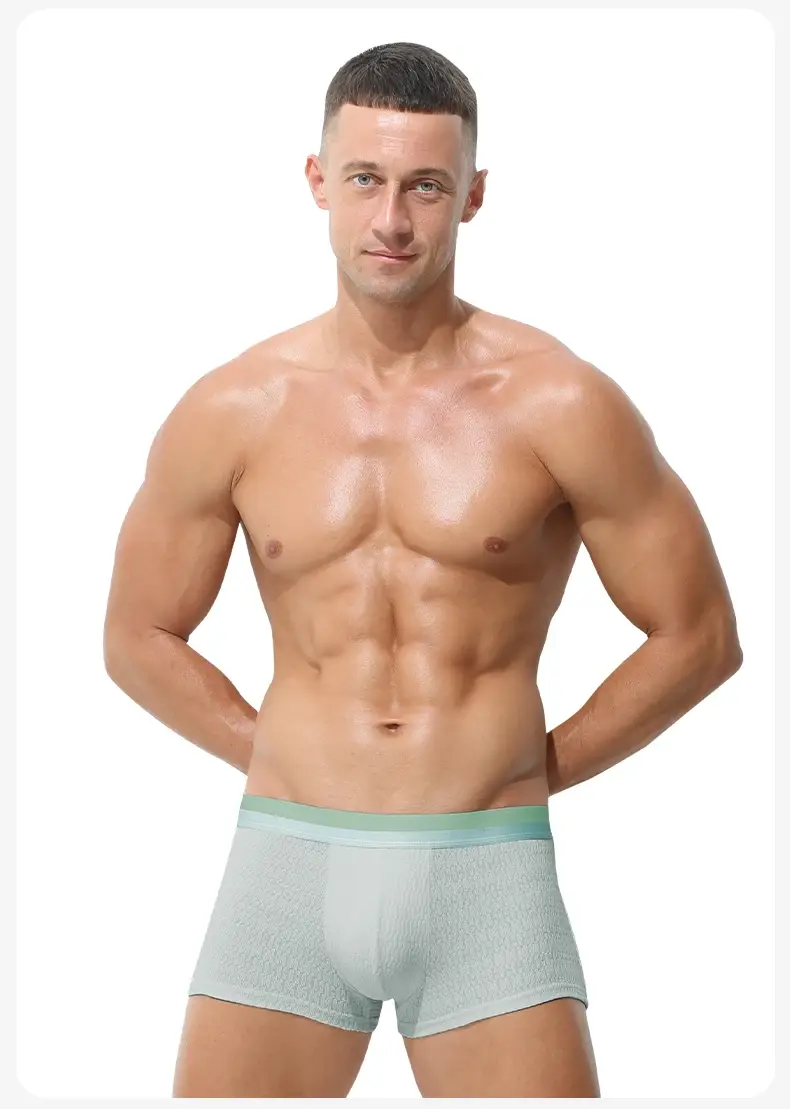 Men's cotton underwear men's boxers summer thin trend boys sports boxers antibacterial boxers
