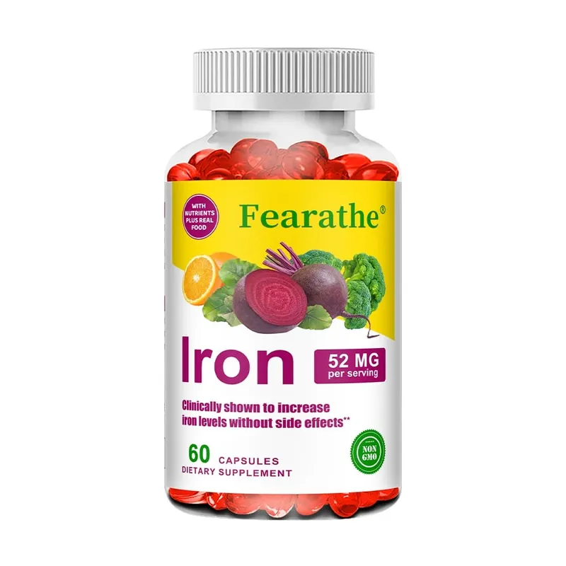 Iron and Vitamin C Supplement - Boosts Energy Focus and Immune Function Supporting Red Blood Cells Improve Immunity Non-GMO — image 8