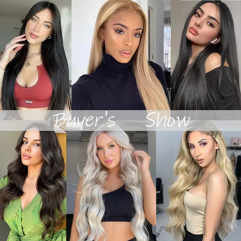 16 Clips 7Pcs/Set Hair Extensions Long Wavy Hairstyle Natural Synthetic Black Blonde Hairpieces Heat Resistant For Women — image 7