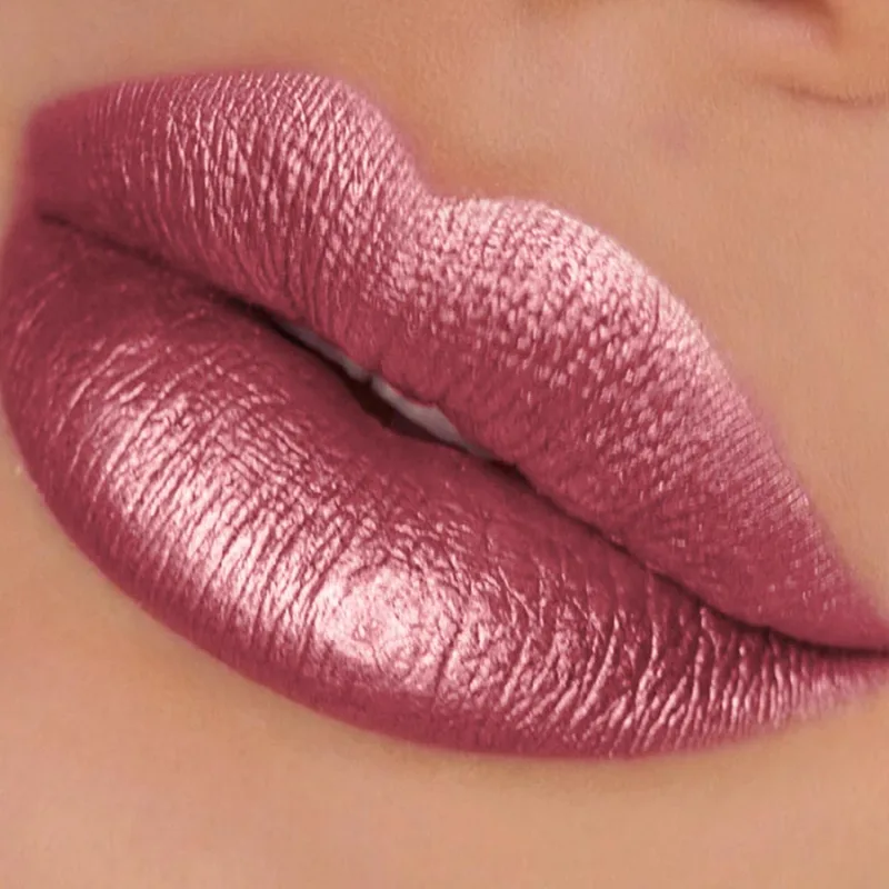 1PC glitter metallic lipstick finish hydrating 19 colors red pink sparkling highly pigmented lip tints lips makeup gifts cosmet — image 16