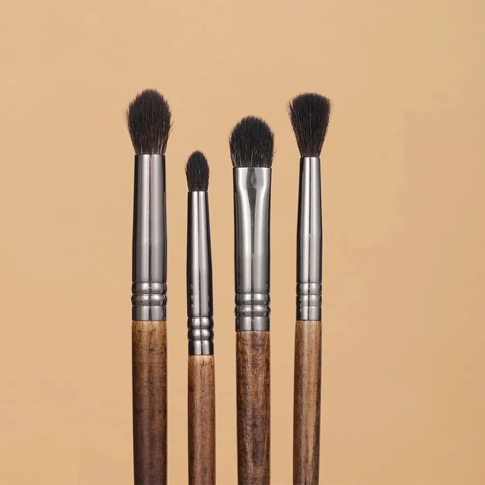 OVW Goat Hair Makeup Eyeshadow Brushes Set 4Pcs XQ111219N64b — image 3