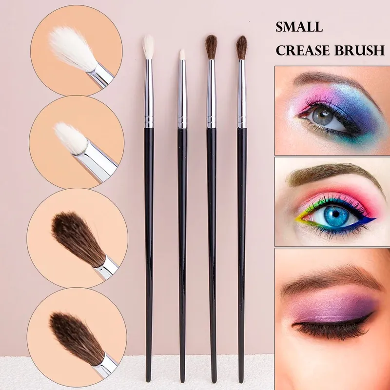Small Smoky Liner Makeup Brushes Eyeliner Smudge Brush Precision Smudge Makeup Brush Horse Hair Eyeshadow Smudge Brush — image 6