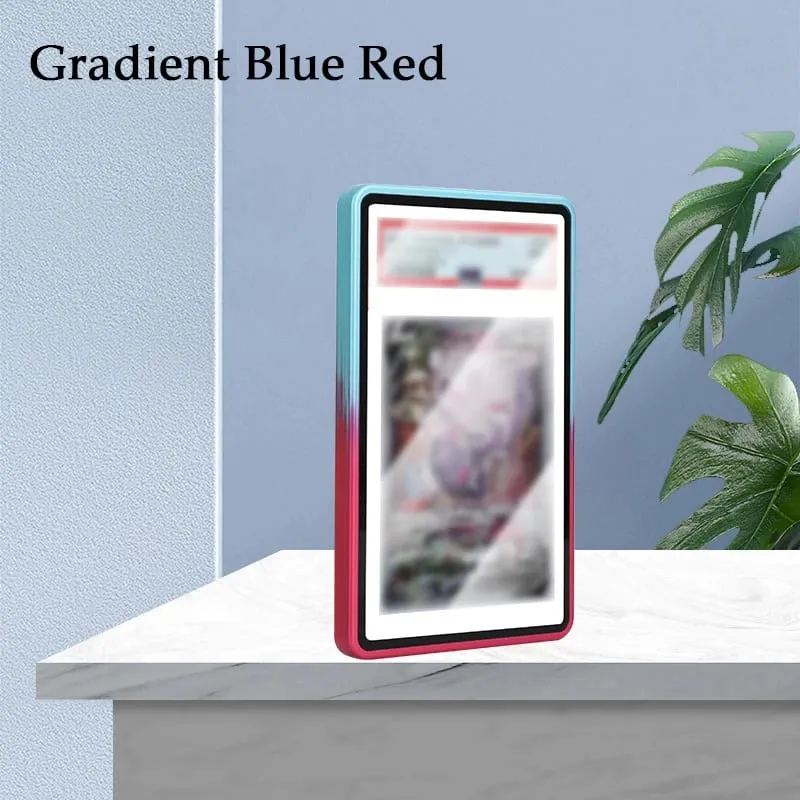 Gradient Color Aluminum Alloy Graded Cards Protector Case for PSA/BGS UV & Scratch Resistant Trading Card Bumper Display Holder