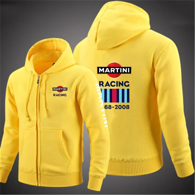 Martini Racing 2024 Men's Fashion Hoodies Spring And Autumn Solid Color Zipper Pullover Comfort Harajuku Top Sweatshirts — image 6