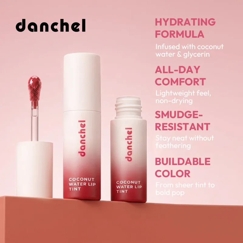 Coconut Water Lip Tint Long-lasting Hydration Flawless Full Color Glossy Finish Non-Sticky Waterproof Smudge-Resistant Lip Tint — image 4