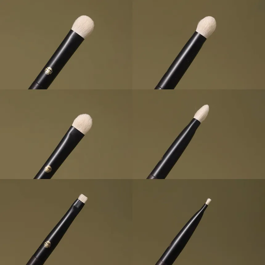 Limited||Professional Handmade Makeup Brushes 1PC White Lynx Hair Eye Shadow Blending Brush Ebony Handle Make Up Brush