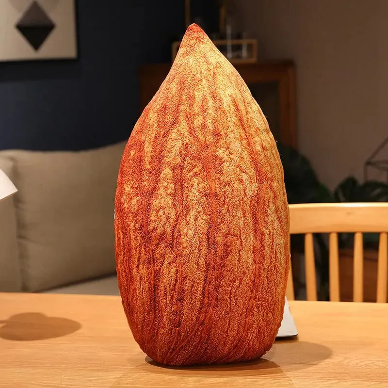 Simulational Nut Plush Pillow Creative Chestnut Plush Toy Funny Pecan Walnut Pillow Cushion Home Decor Kids Toy Birthday Gift