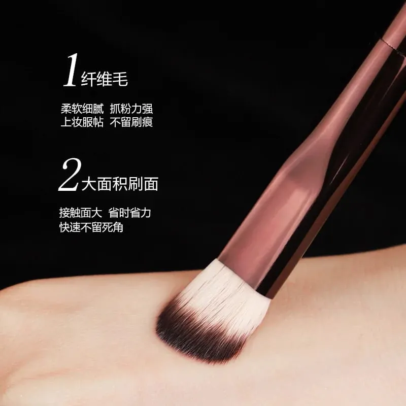 1 piece Angled Concealer Makeup brushes Middle Eyeshadow Make up brush basic Professional Cosmetic tool metal handle — image 2