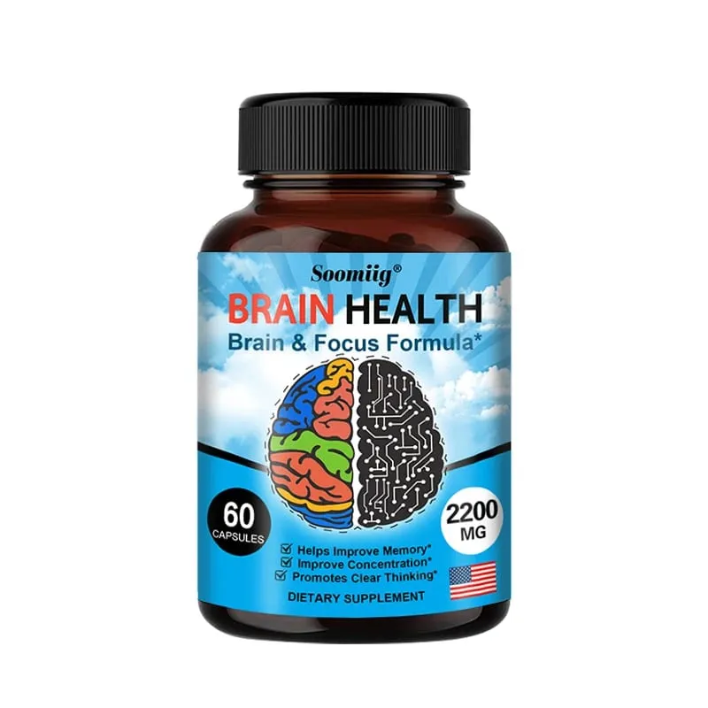 Ginkgo Biloba Capsules 1200 mg podporuje paměťové funkce mozku a duševní bdělost Doplněk pro zdraví mozku 30/60/120 kapslí
