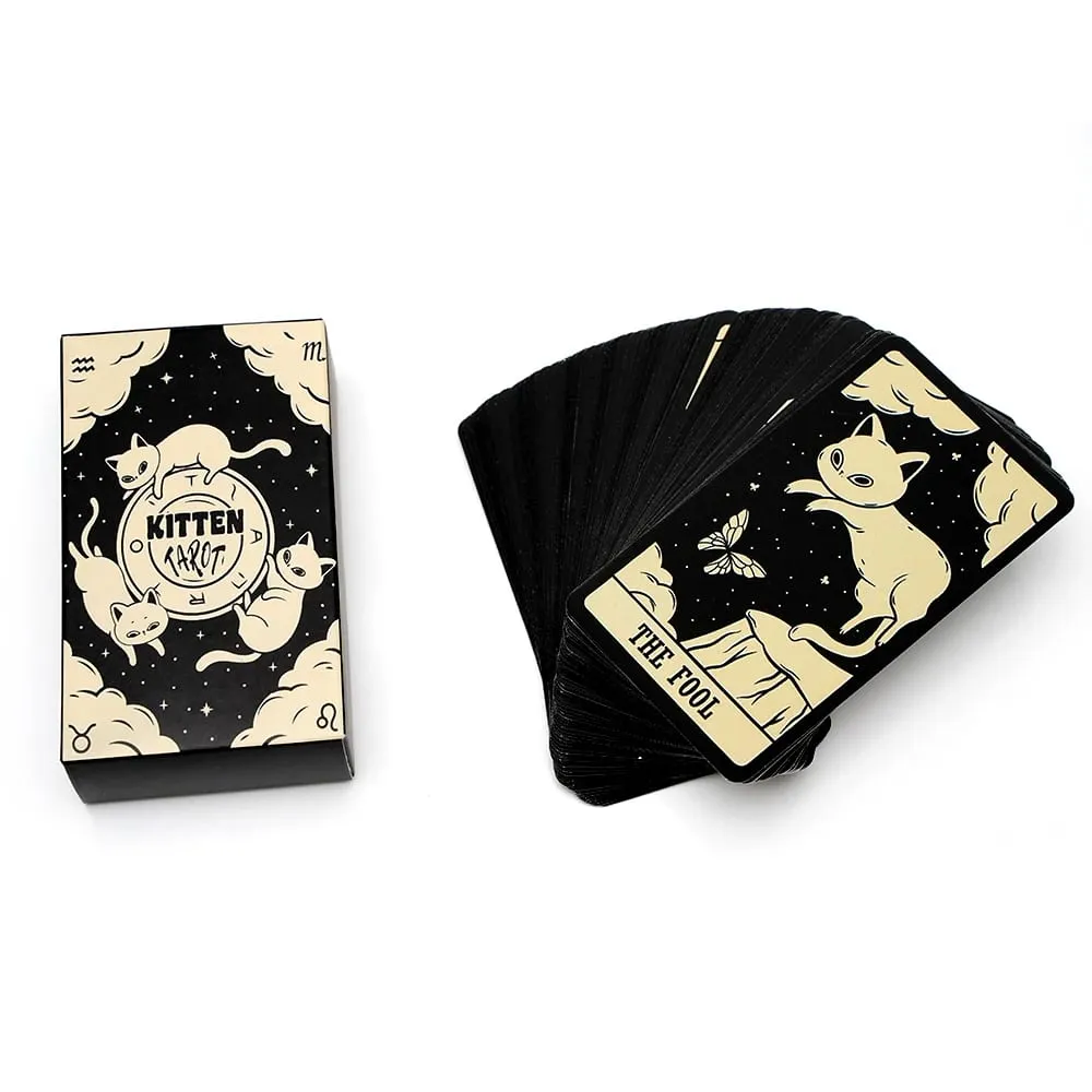 78pcs Cards Deck Kitten Tarot Cards Oracle Card Fate Divination Leisure Entertainment Family Gatherings Tarot Card Board Game — image 3