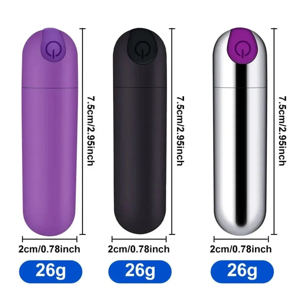 G Spot Bullet Vibrator Nipple Clitoral Stimulator 10 Vibration Mode Portable Mini Vaginal Anal Massager Adult Sex Toys for Women — image 4