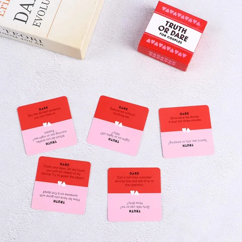 Mini Small Size Truth Or Dare For Couples Cards Games Lovers Board Game Supply English Version — image 3