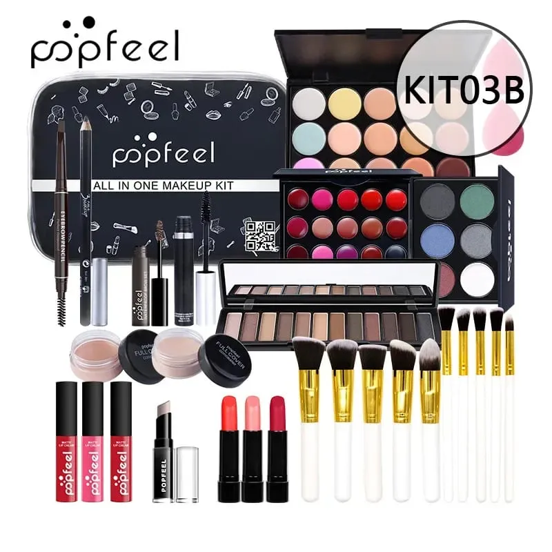 Christmas Makeup Gift Box Foundation Eyeshadow Powder Long Lasting Lip Ink 27 Pieces Birthday Gifts Makeup for Women Full Kit — image 12