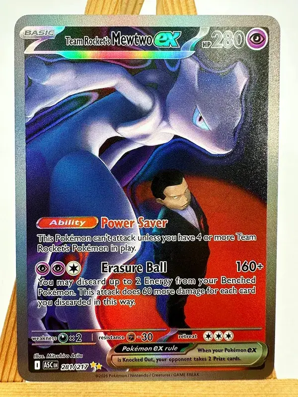 Pokemon PTCG ASC Gengar Dragonite Celebi Legetøj Hobby Hobby Samleobjekter Spilsamling Anime-kort
