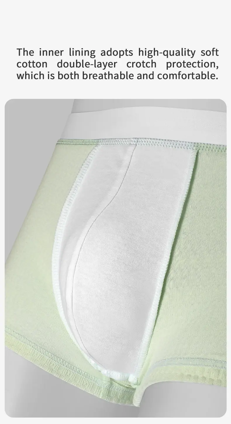 Men's cotton underwear men's boxers summer thin trend boys sports boxers antibacterial boxers