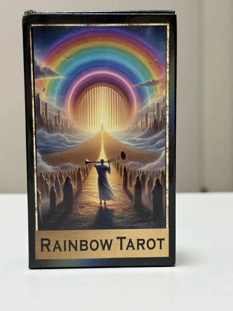 The Rainbow Tarot Cards A 78 Colorful Oracle Deck English Visions Divination Edition Borad Playing Games — image 4